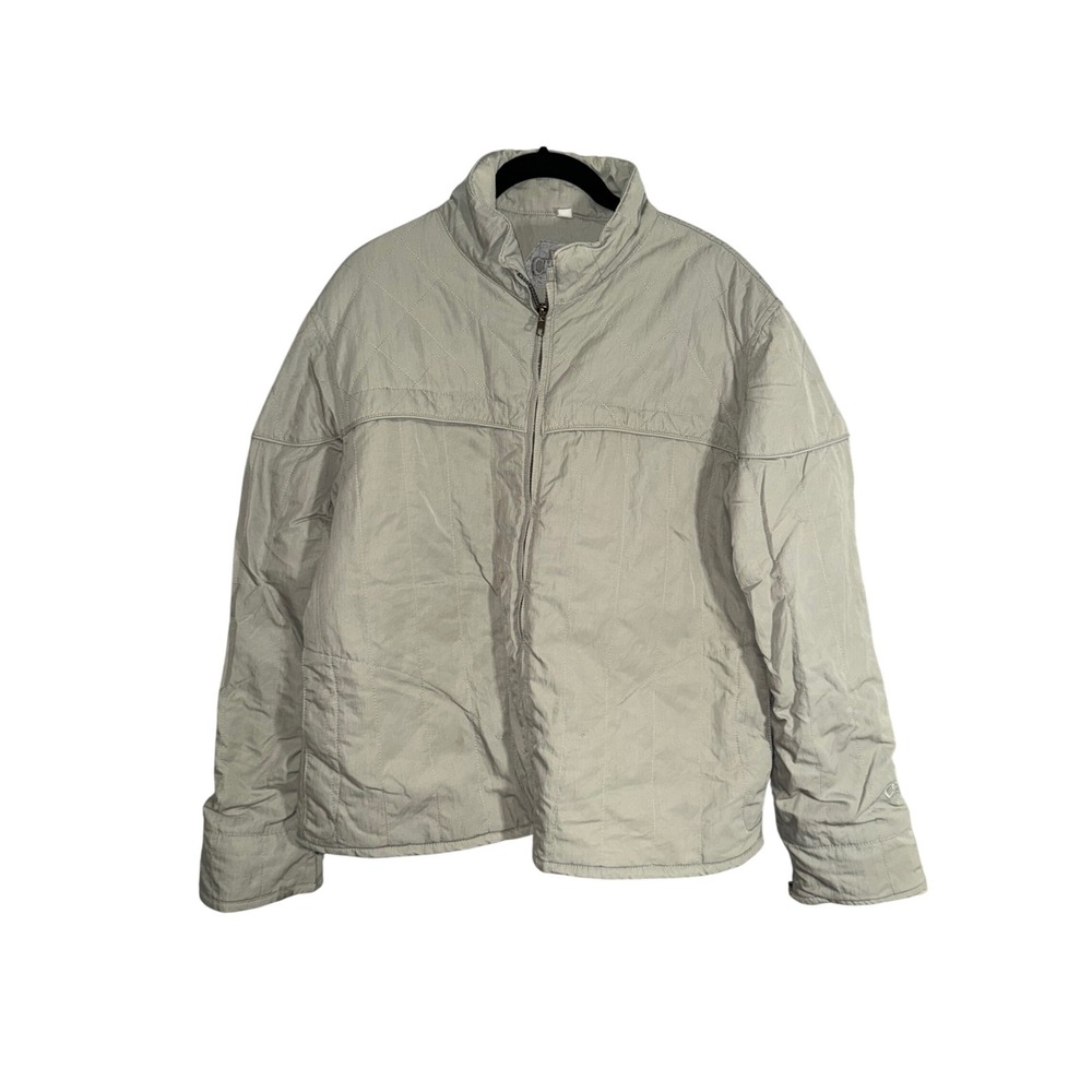Hot Chillys  USA Quilted Lined Zip Up Jacket Light Green women Large‎